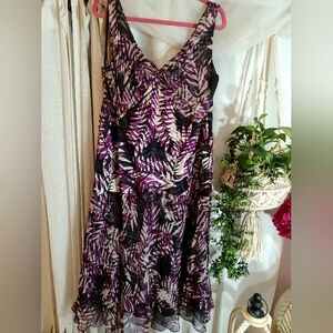 Alfani Plus Size Silk Dress 18W